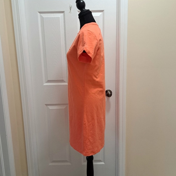 ❤ Lazypants T-Shirt Dress Orange Women's Various Sizes Cotton Blend Short Sleeve - Picture 8 of 10